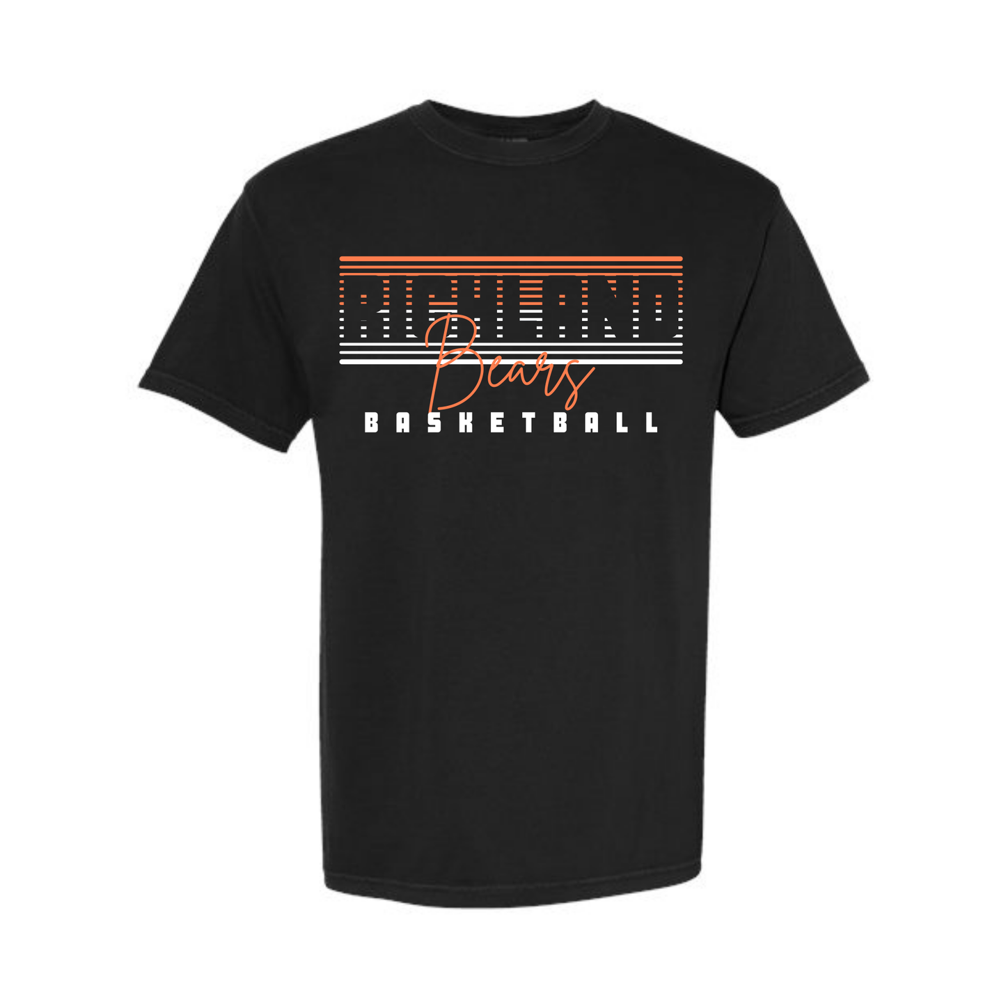 Black Richland Bears Basketball T-Shirt