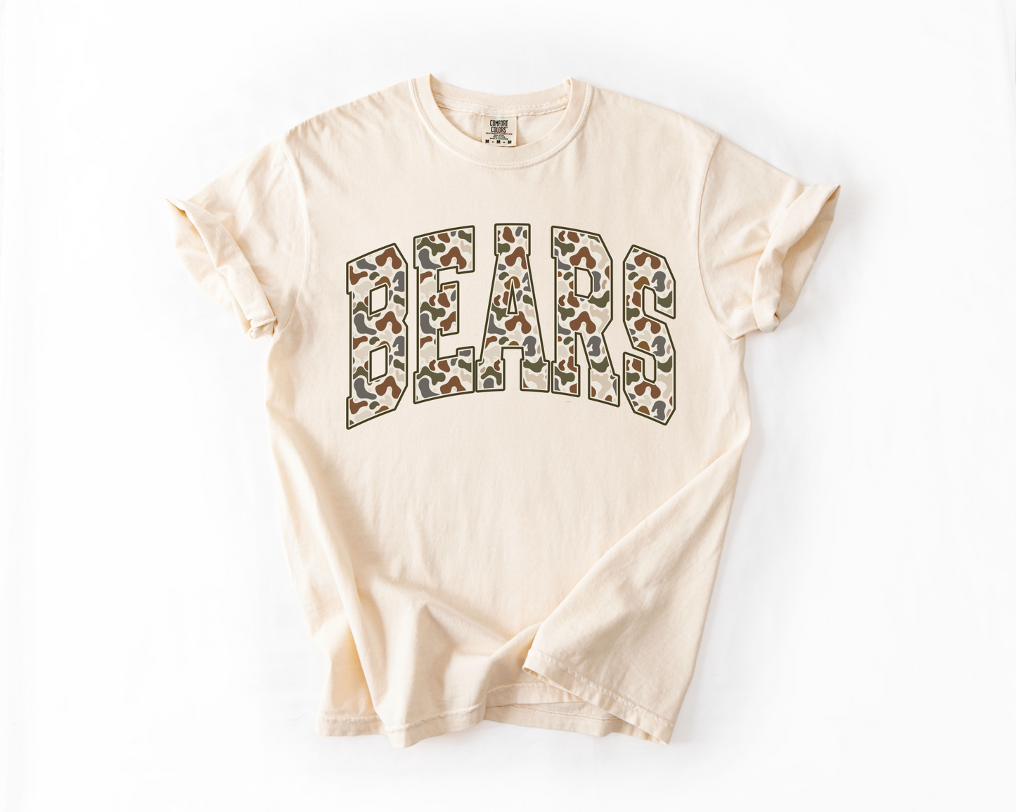 Richland BEARS Comfort Colors® Unisex Tee | Camo Spirit Wear Shirt