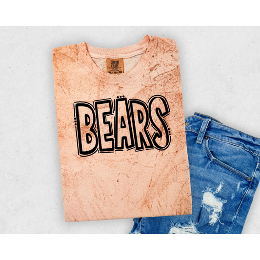 BEARS Comfort Colors® Colorblast Unisex Tee | Vintage Washed Spirit Wear Shirt
