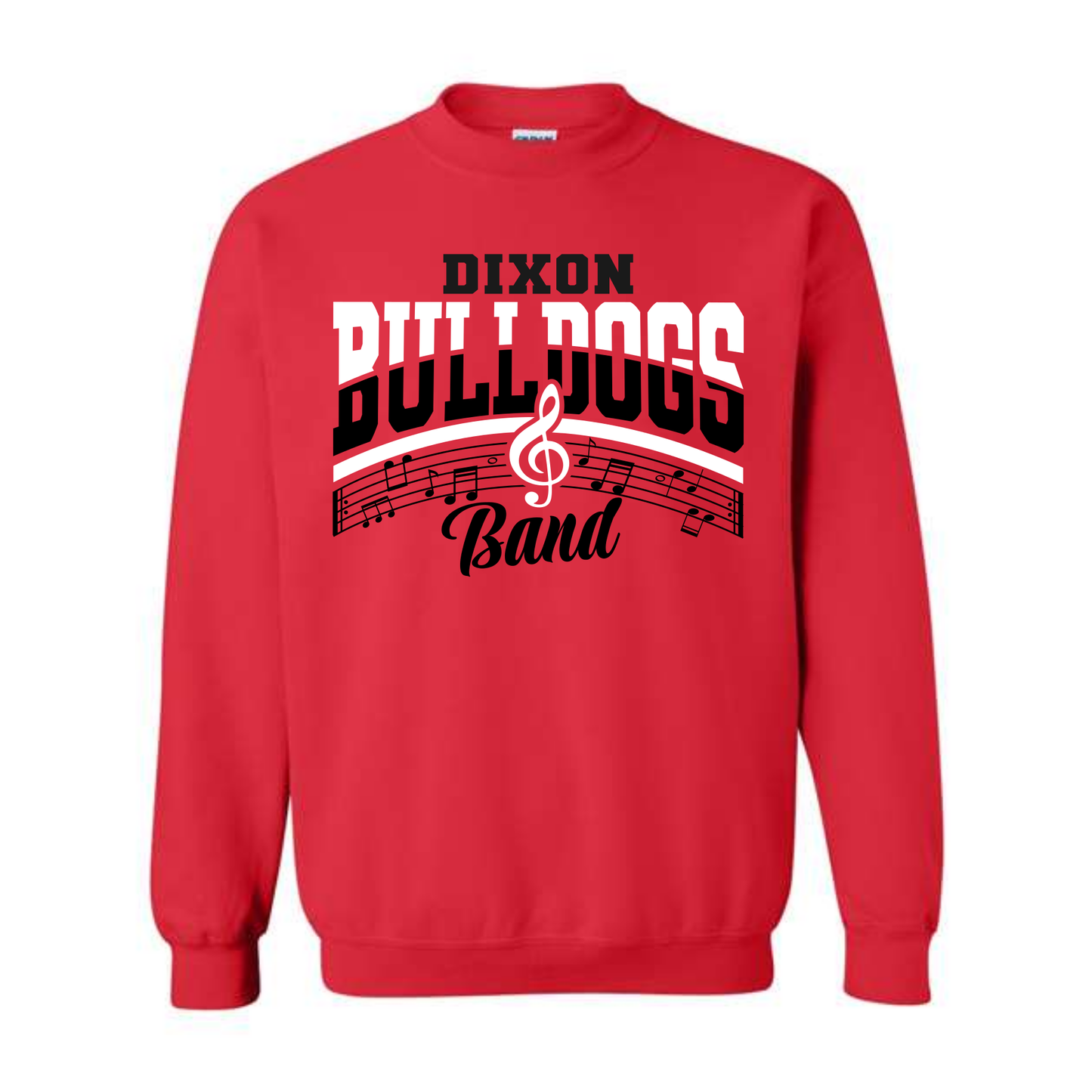 Dixon Band Crewneck-Red