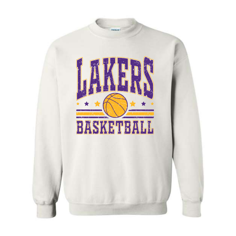 Lakers Basketball Sweatshirt (Black or White)