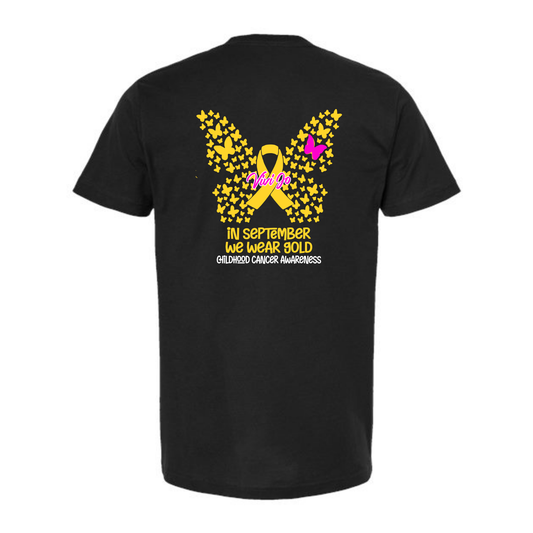 Childhood Cancer Awareness Tee (Black)