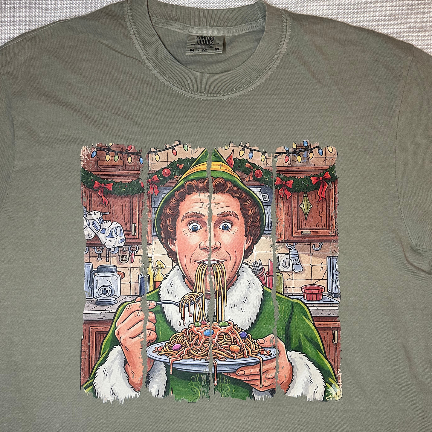 ELF Buddy's Spaghetti Comfort Colors Tee