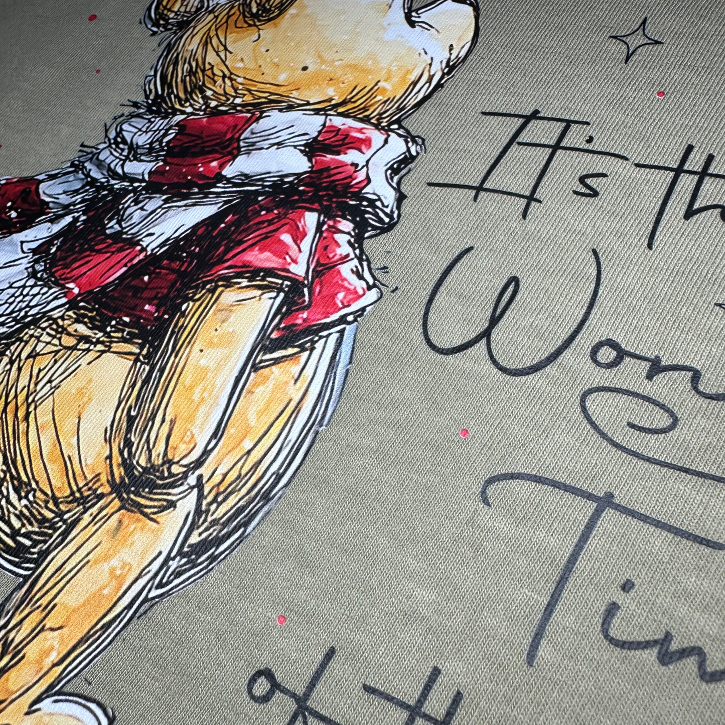 Pooh Bear "It's The Most Wonderful Time of The Year" Comfort Colors Tee