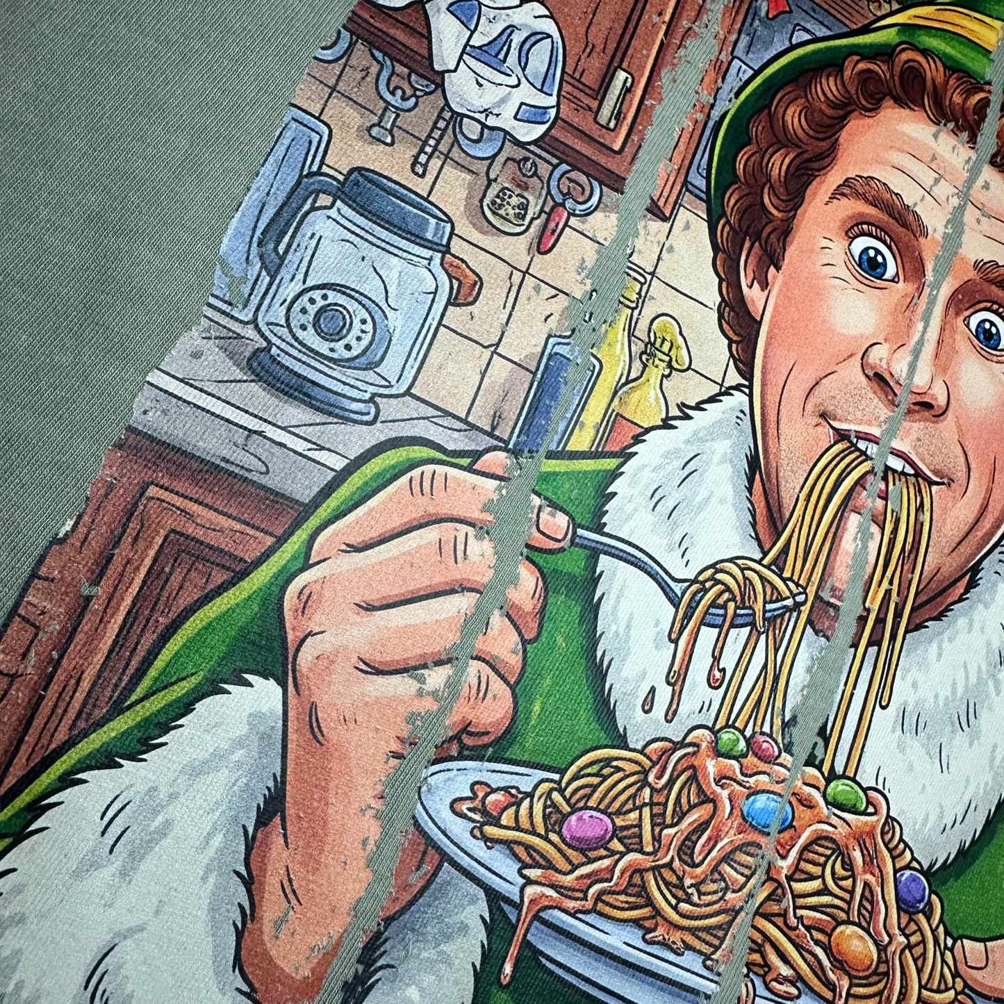 ELF Buddy's Spaghetti Comfort Colors Tee