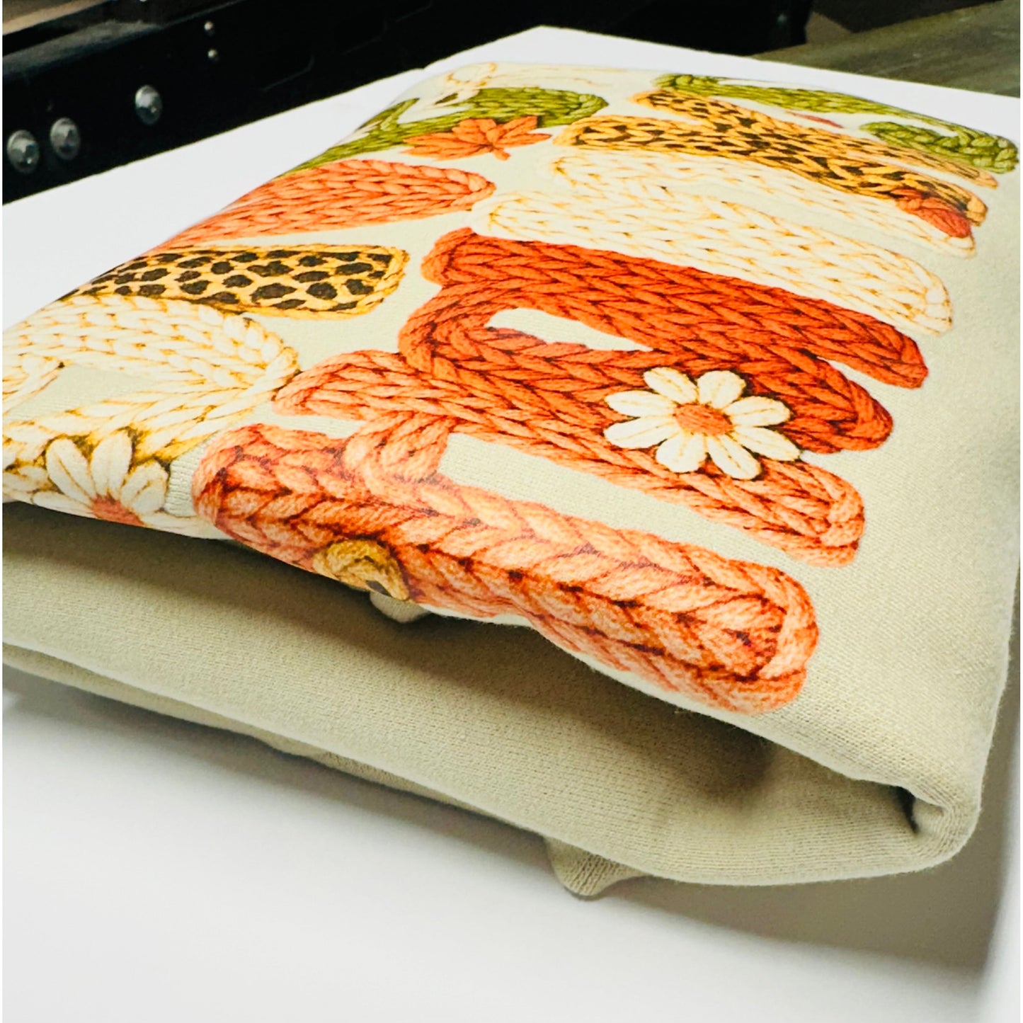 Give Thanks Faux Knitted