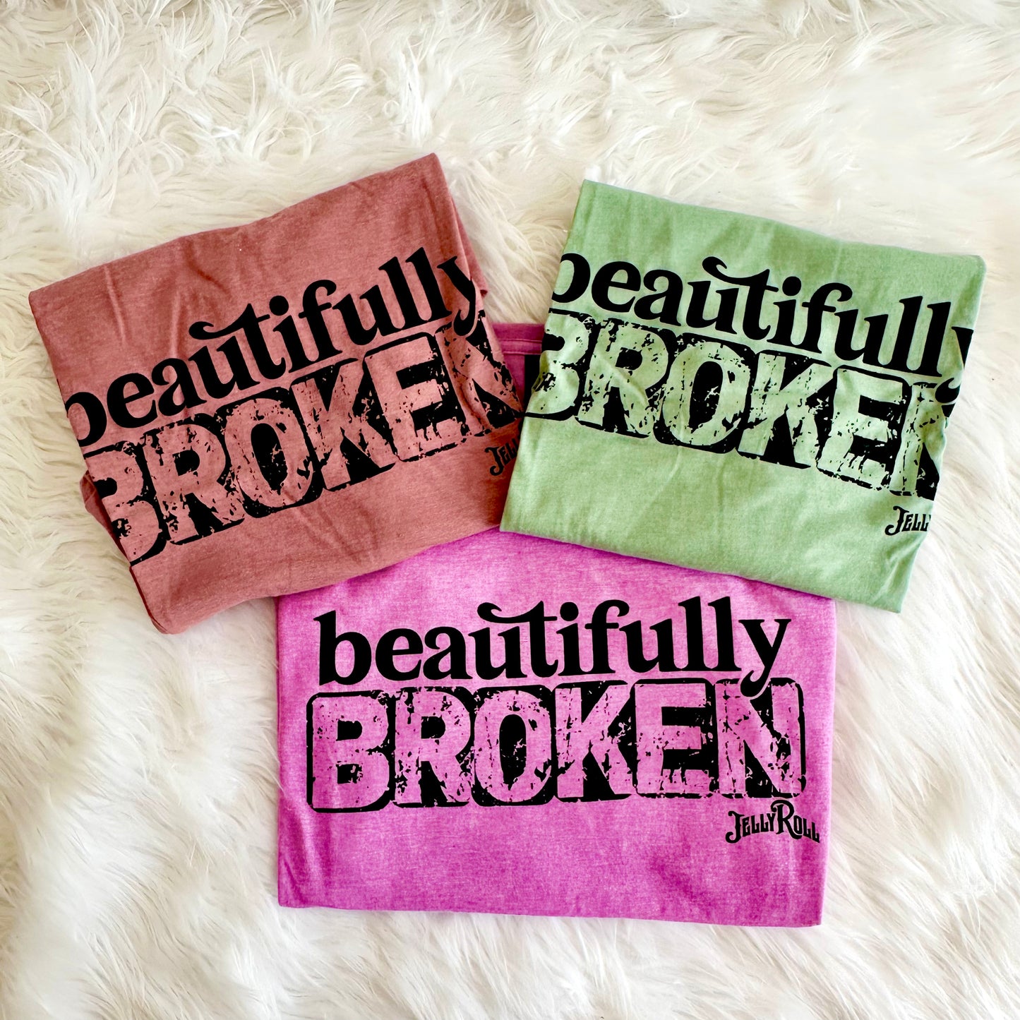 Beautifully Broken Graphic Tee- Jelly Roll Inspired Unisex T-Shirt - Sweatshirt and Plus Size Options Available
