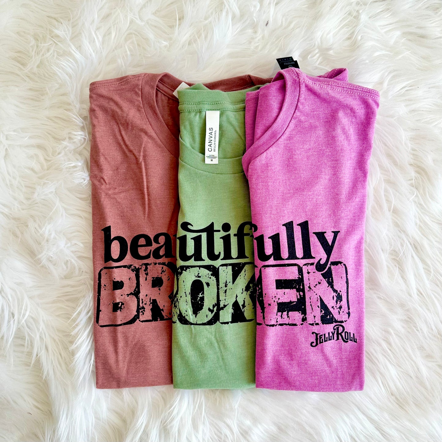 Beautifully Broken Graphic Tee- Jelly Roll Inspired Unisex T-Shirt - Sweatshirt and Plus Size Options Available