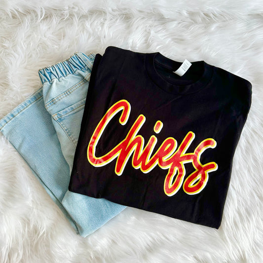 Chiefs Script Tee I Kansas City Football Game Day Shirt I Available in Sweatshirt