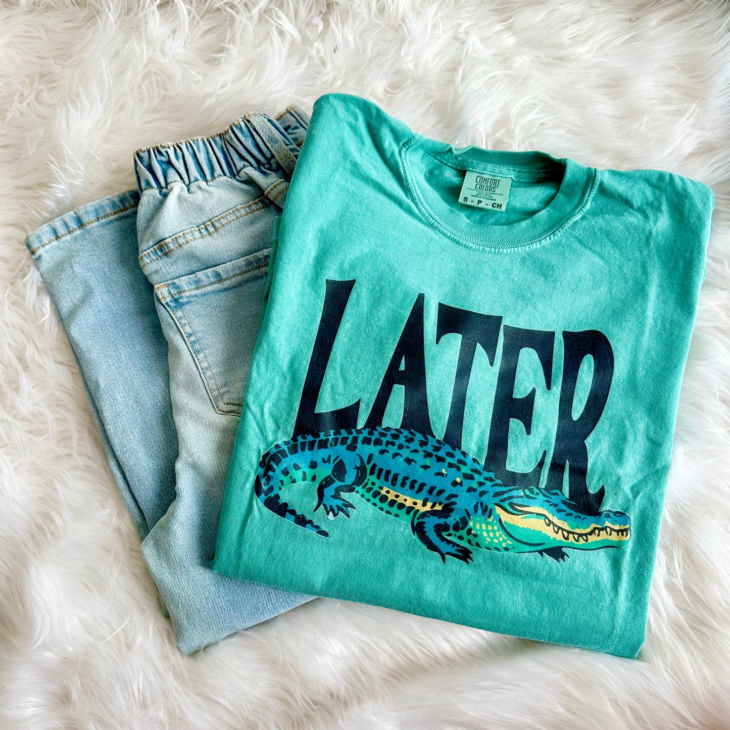 Lator Gator Comfort Colors Graphic Tee- Retro Funny Gator Shirt