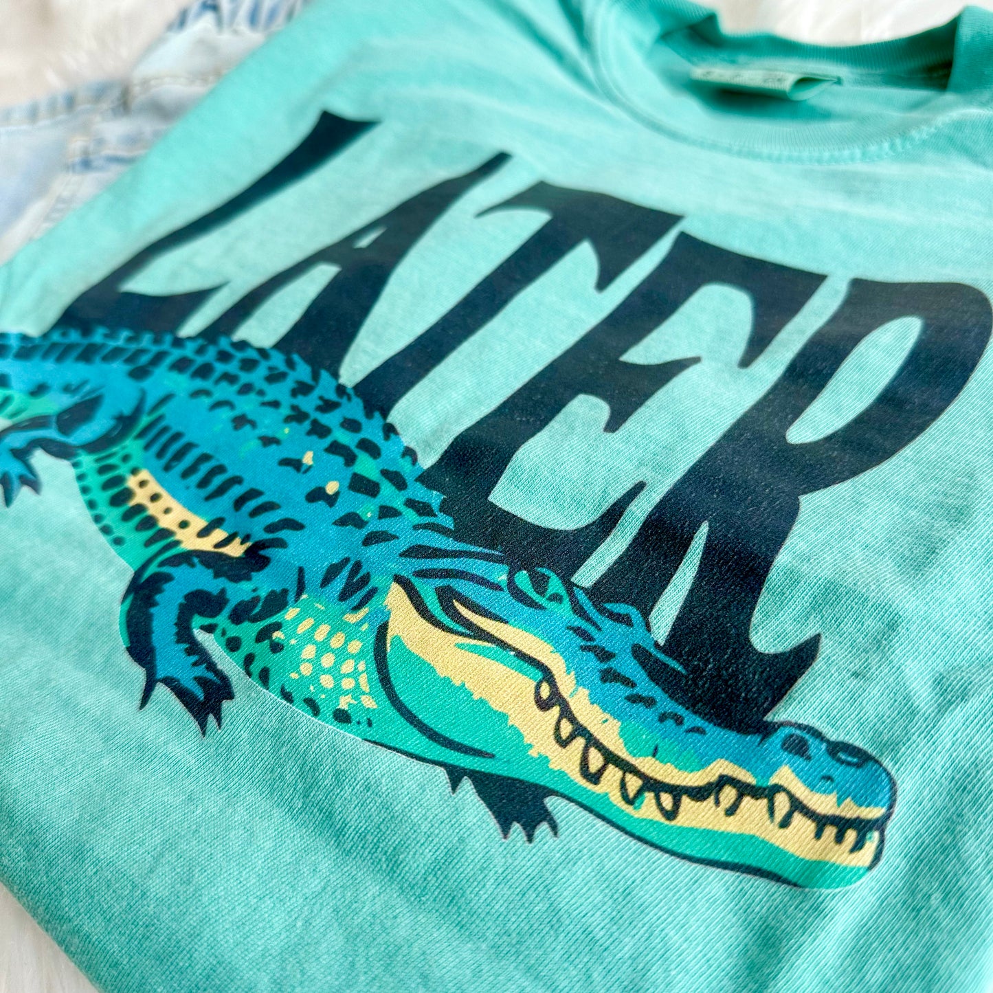 Lator Gator Comfort Colors Graphic Tee- Retro Funny Gator Shirt