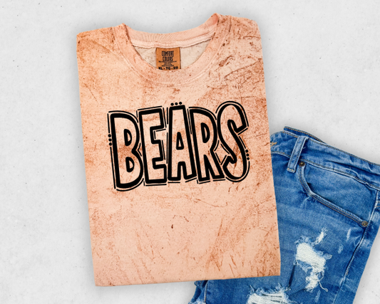 BEARS Comfort Colors® Colorblast Unisex Tee | Vintage Washed Spirit Wear Shirt