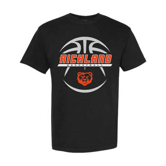 Richland Basketball Black Tee