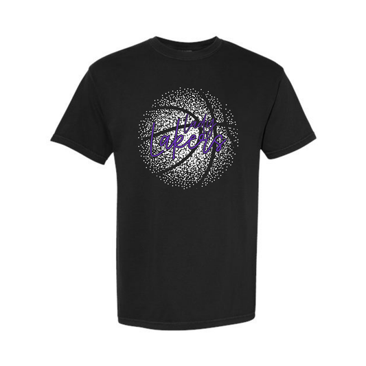 Black Lady Lakers Tee