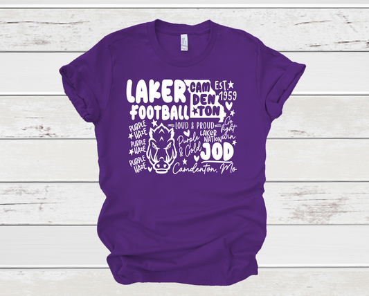 Camdenton Laker Football Tee