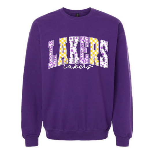 LAKERS Purple Crewneck Sweatshirt