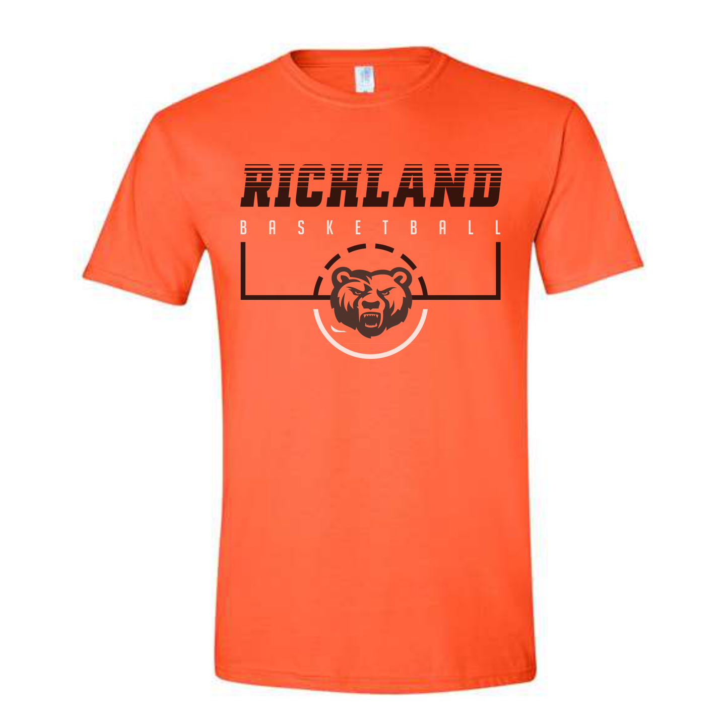 Orange Richland Basketball T-Shirt
