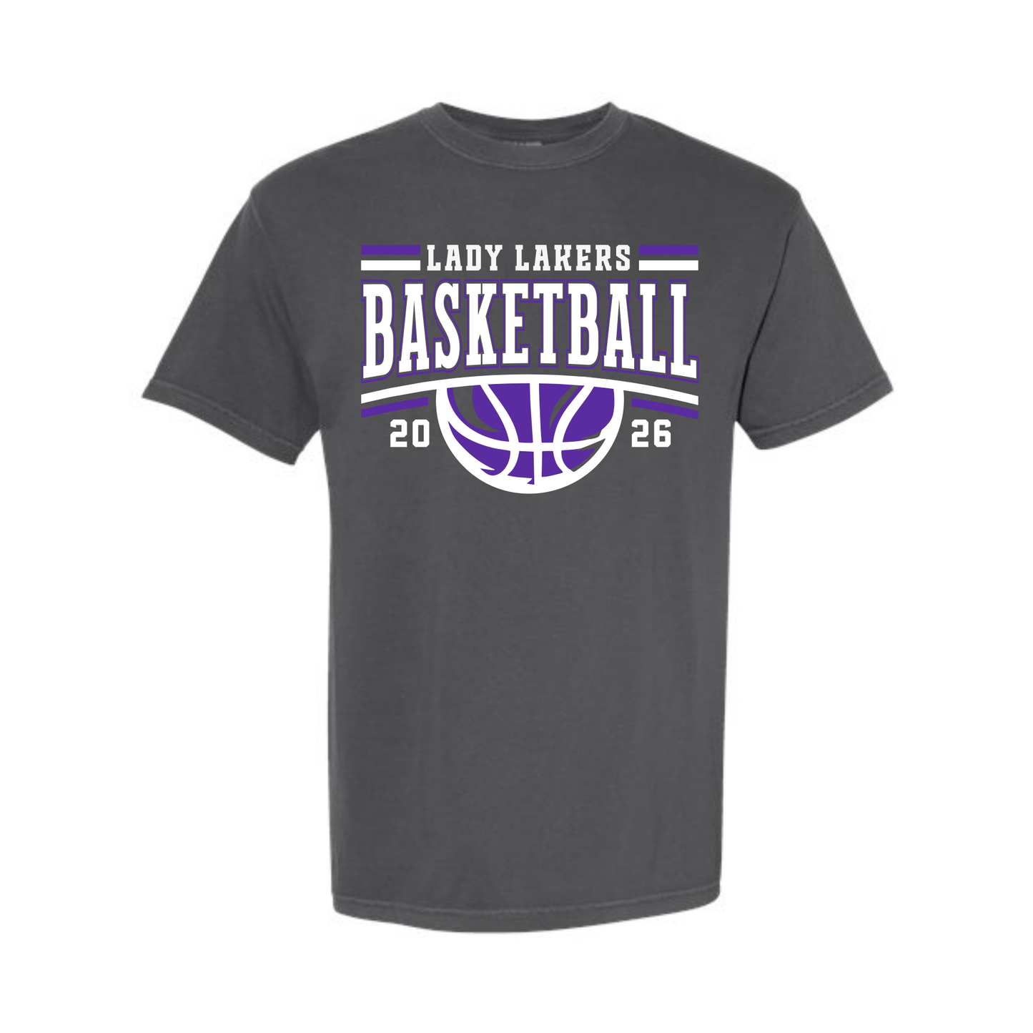 Gray Lady Lakers Basketball Short-Sleeve Tee